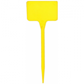 Etiqueta plastico amarillo 30cm (10uds)