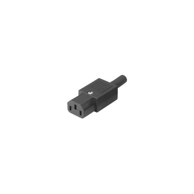 Cable 1,5x2,5 Negro clavija IEC hembra